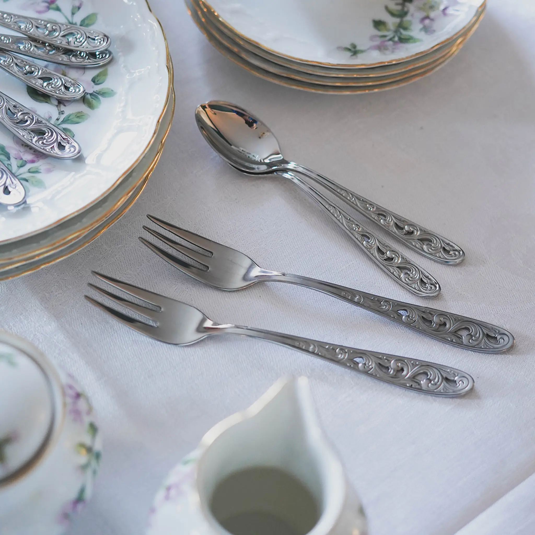 Hardanger bestikk Kristin Dessertset 7 delar