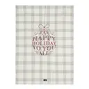 Original kökshandduk Happy Holiday 50x70 cm vit/grön