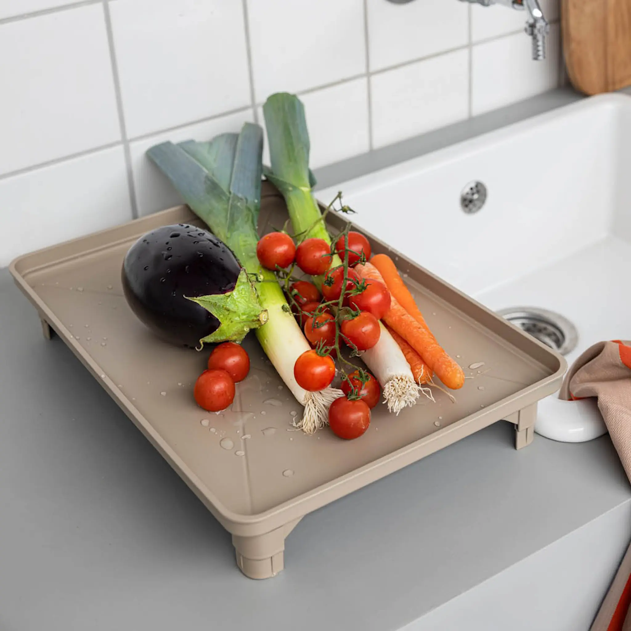 Mette Ditmer Dry-it diskställ 42x29x32 cm sand