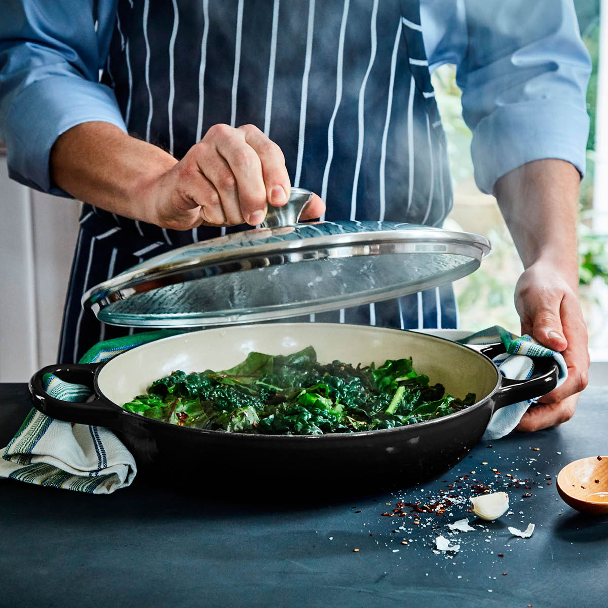 Le Creuset Signature Buffétgryta med glaslock 3,5 L