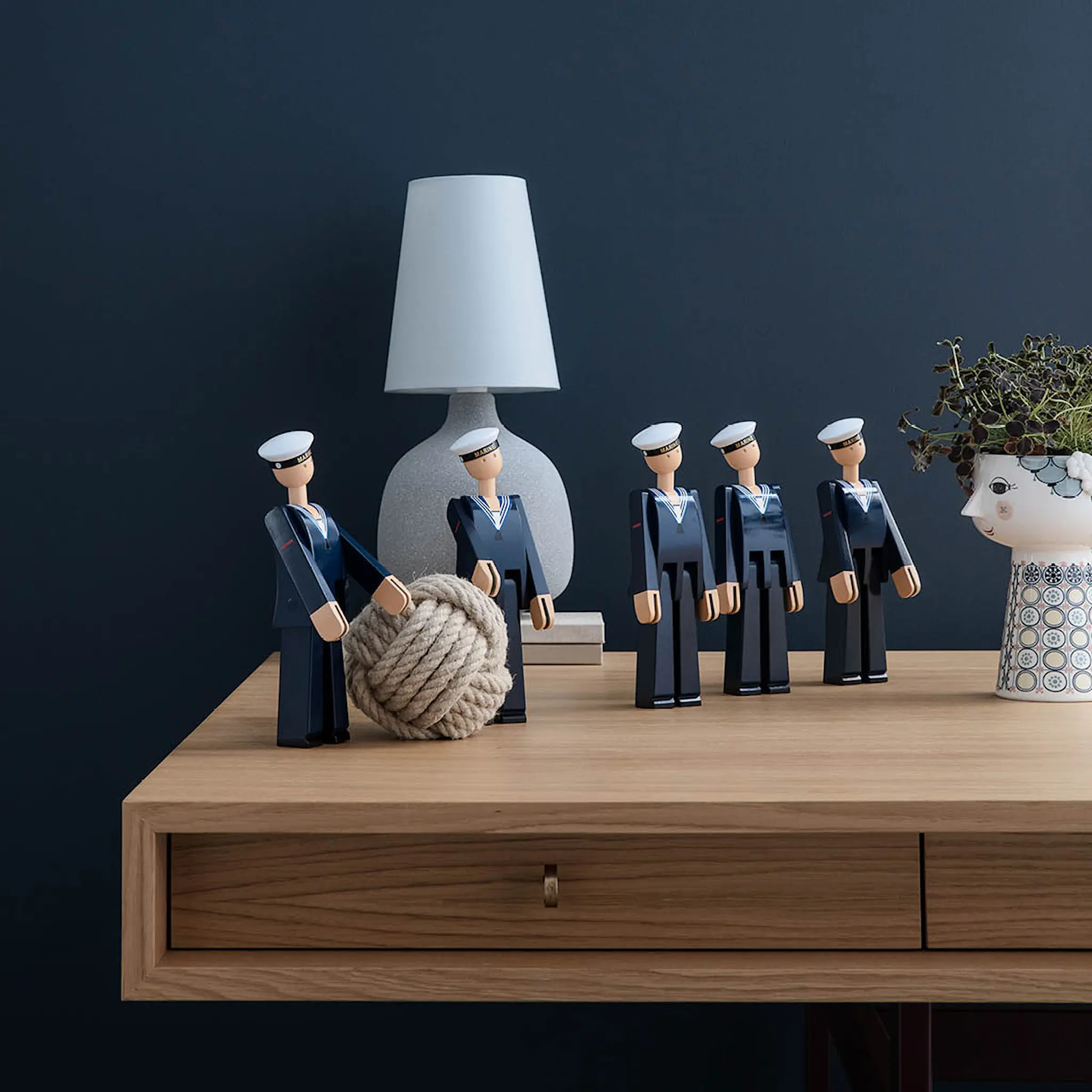 Kay Bojesen Denmark Marinsoldat Mörkblå/Vit