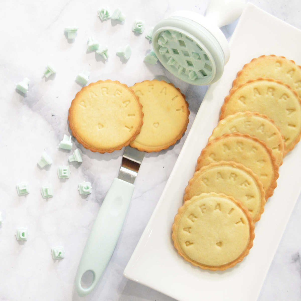 ScrapCooking Kakstämpel bokstäver och siffror 36-pack