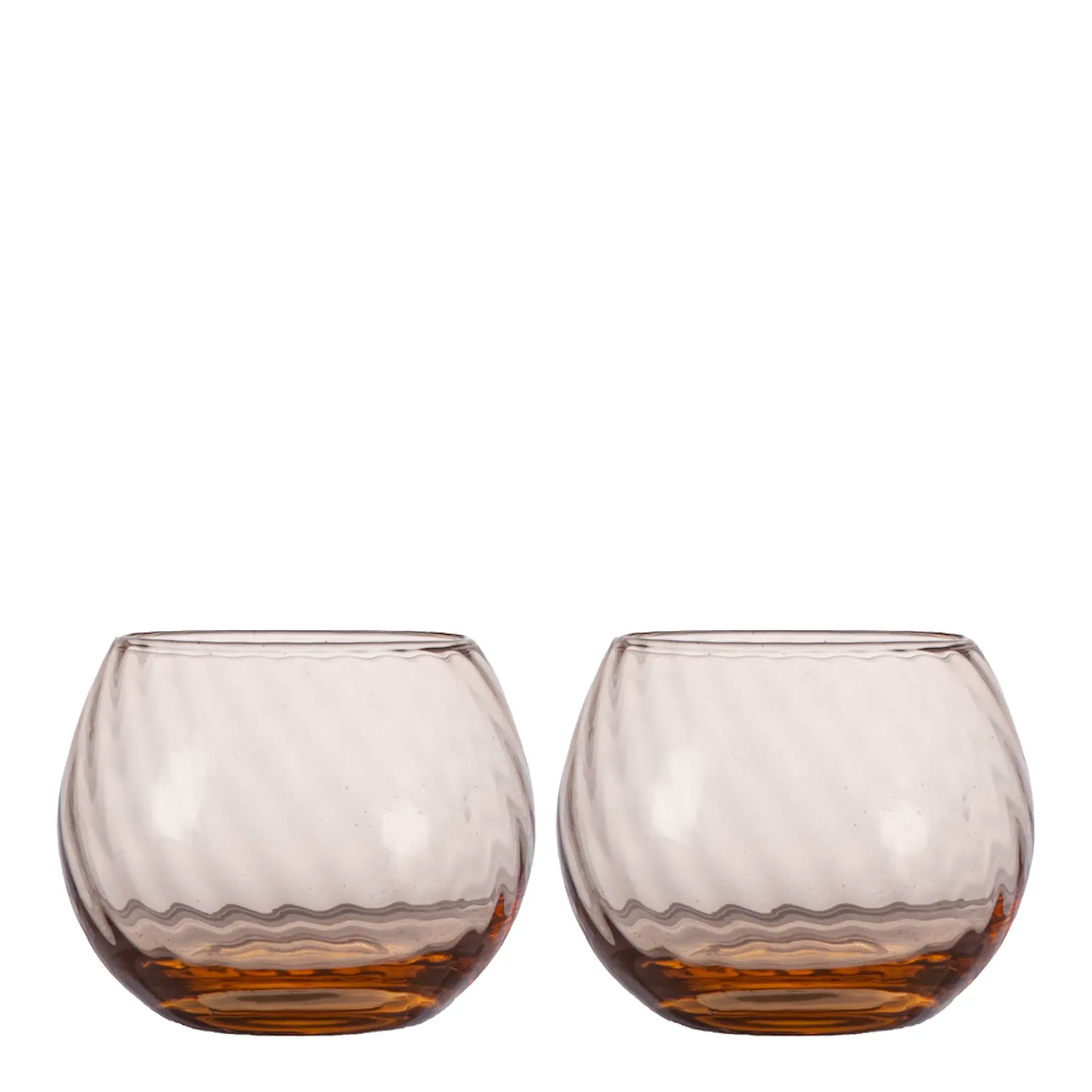 ByOn Opacity vattenglas 22 cl 2-pack persika