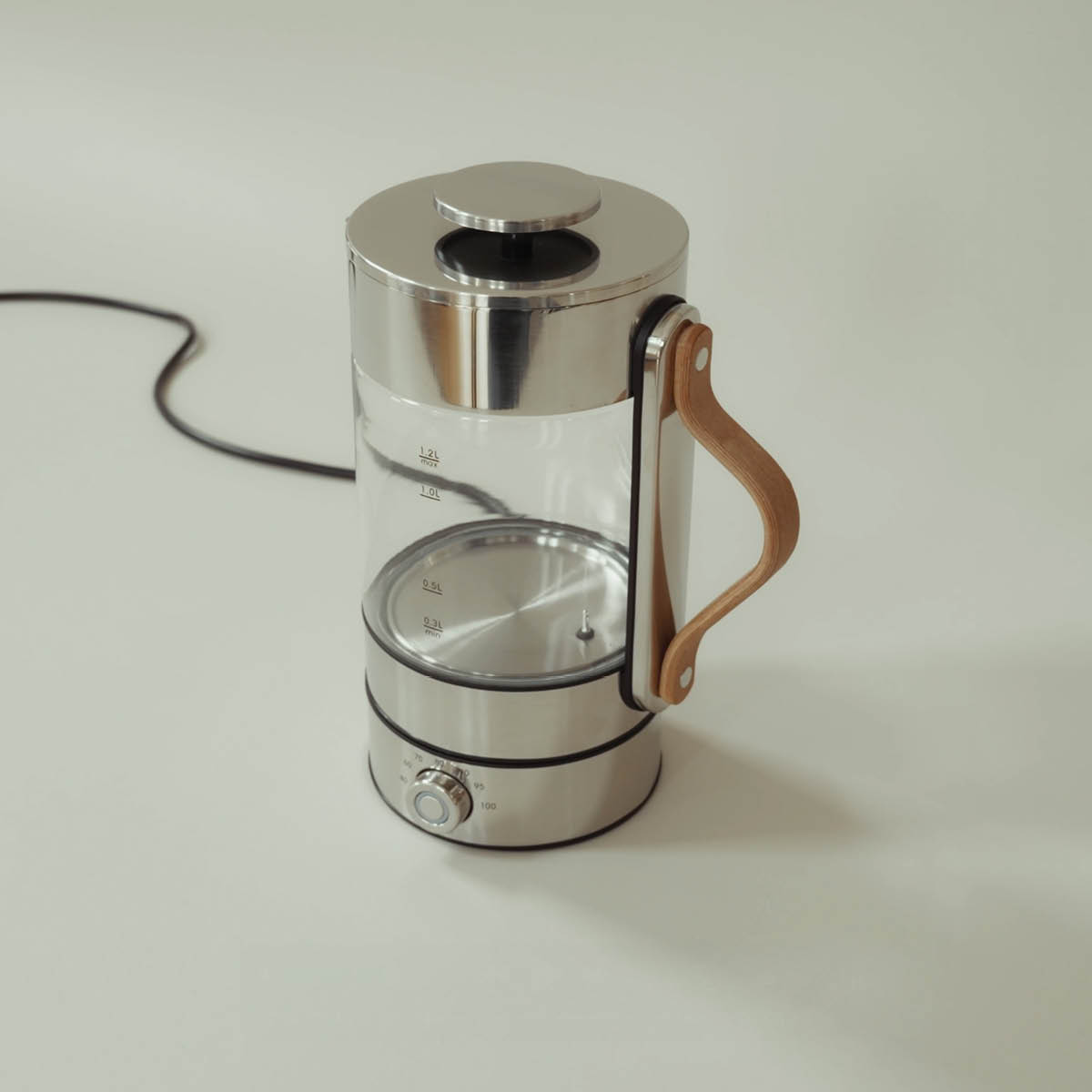 Stelton Emma vattenkokare 1,2L clear/steel