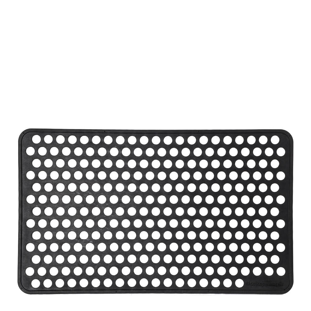 Tica Copenhagen Dot dørmatte gummi 75x45 cm svart
