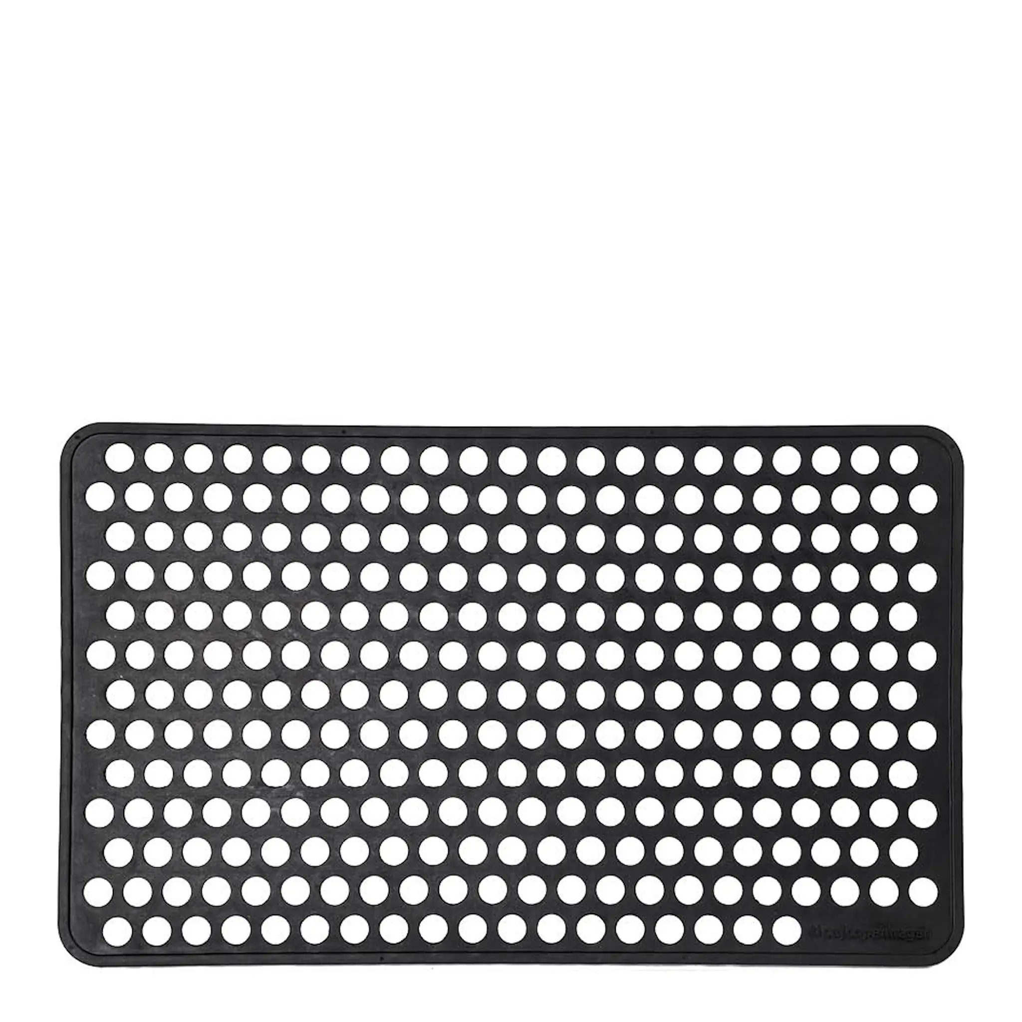 Tica Copenhagen Dot dörrmatta gummi 75x45 cm svart