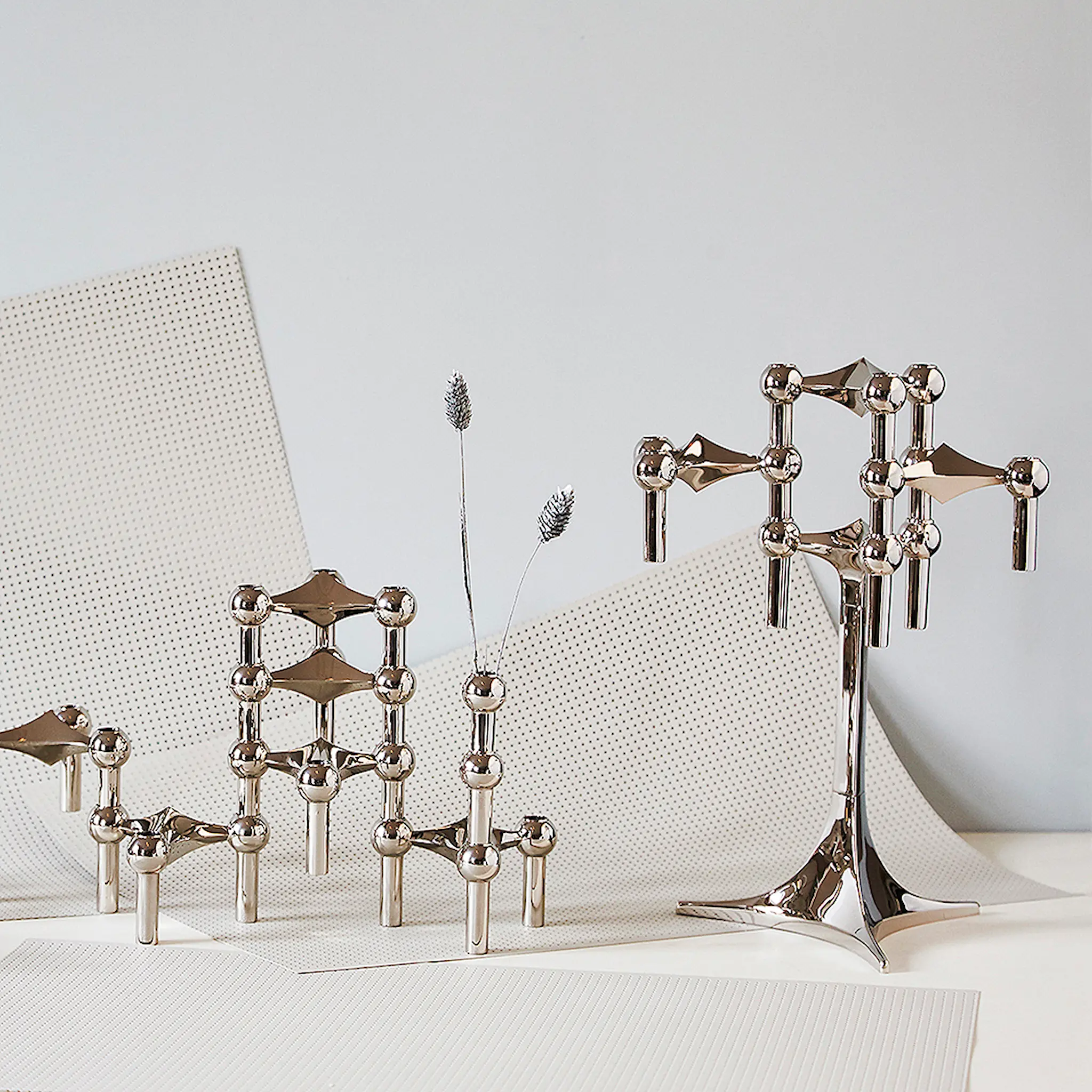 Stoff Nagel Stoff Nagel Kynttilänjalka 23x17 cm Kromi