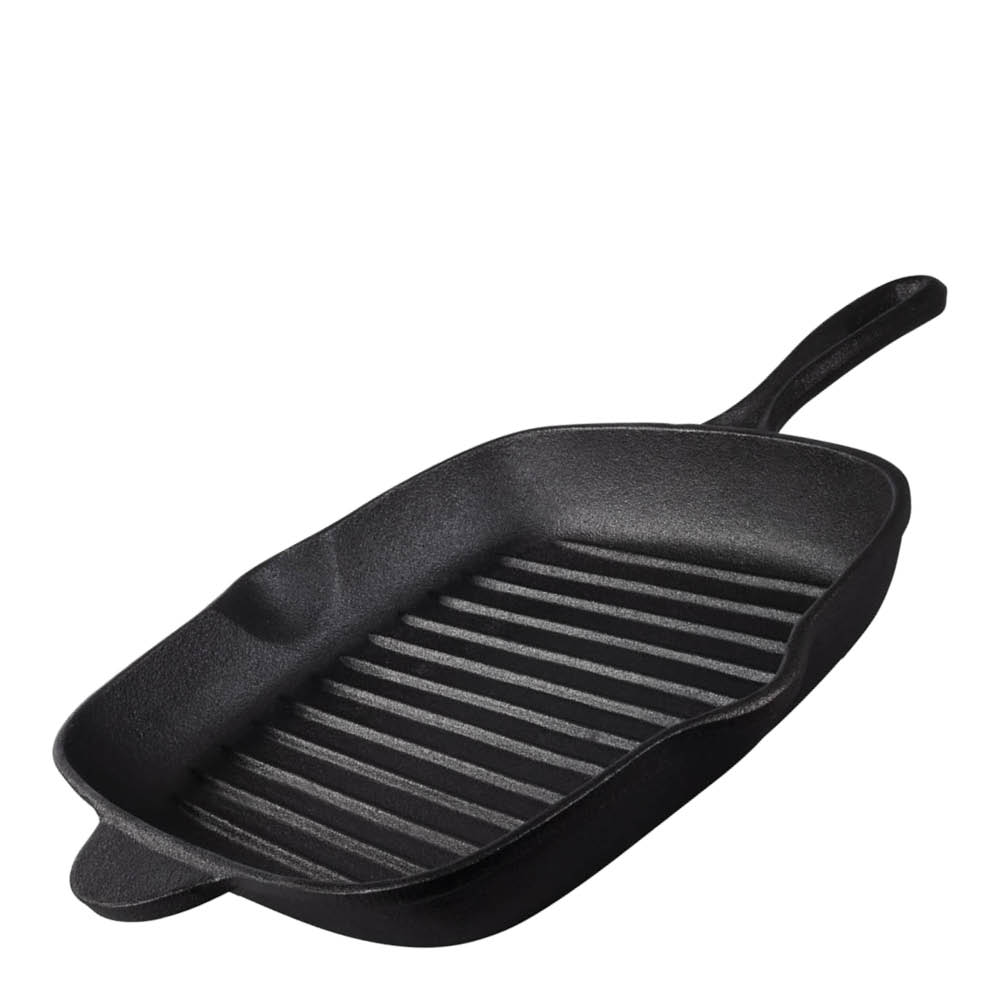 Tramontina - Cast Iron neliönmuotoinen grillipannu 27x27 cm musta