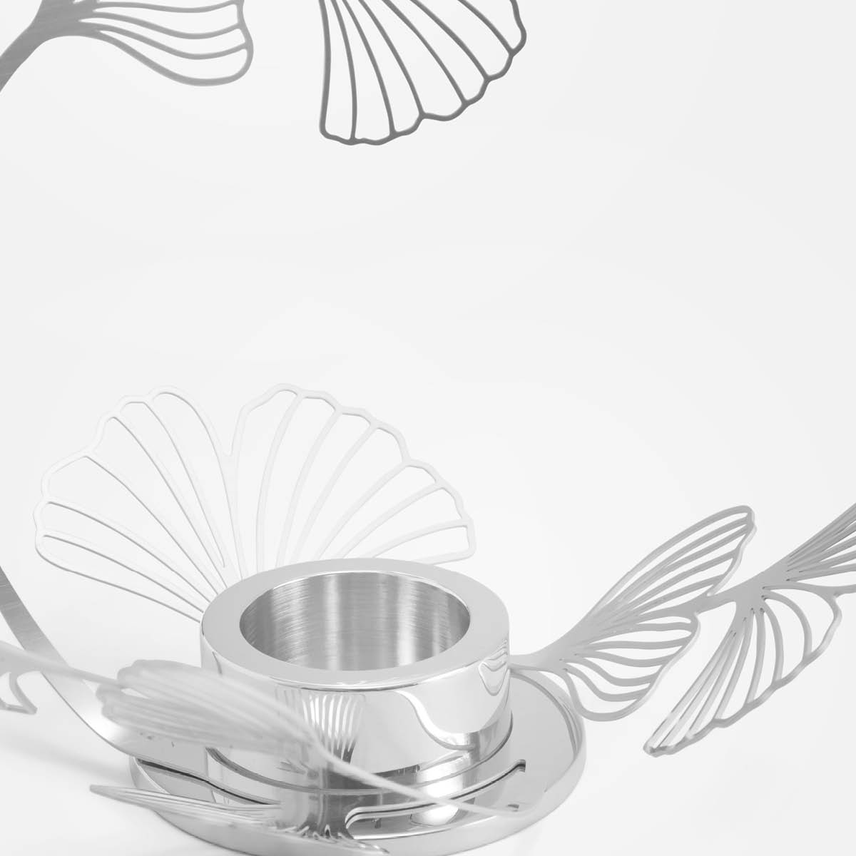 Skultuna FLWR ljusstake kronljus silver