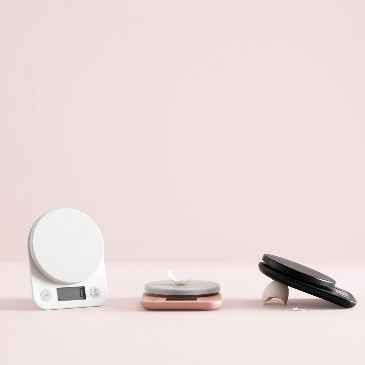 RIG-TIG FOODIE kjøkkenvekt 0,5 kg light rose