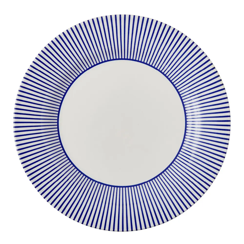 Steccato tallerken 28 cm koboltblå