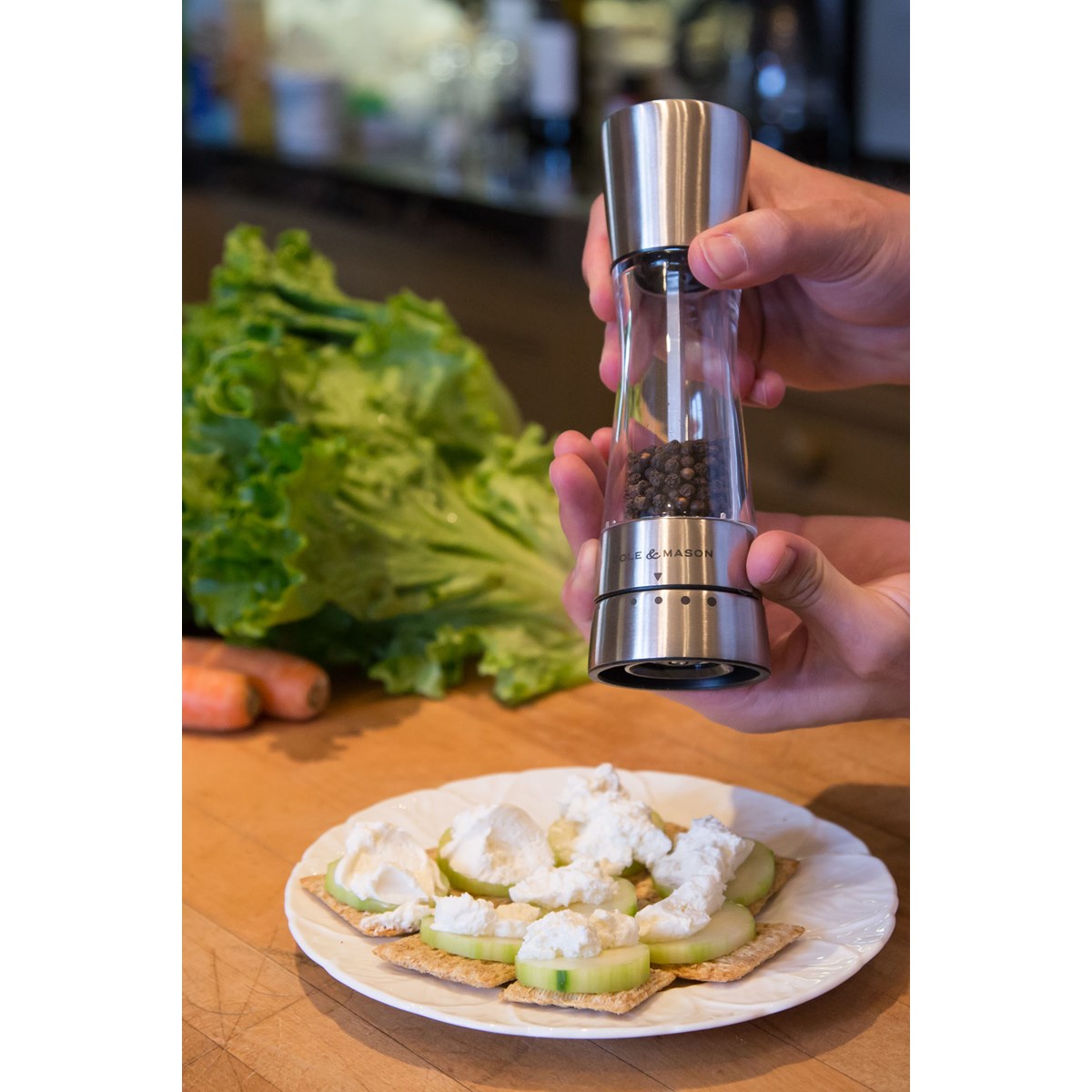 Cole & Mason Gourmet Precision - Derwent pepperkvern børstet stål