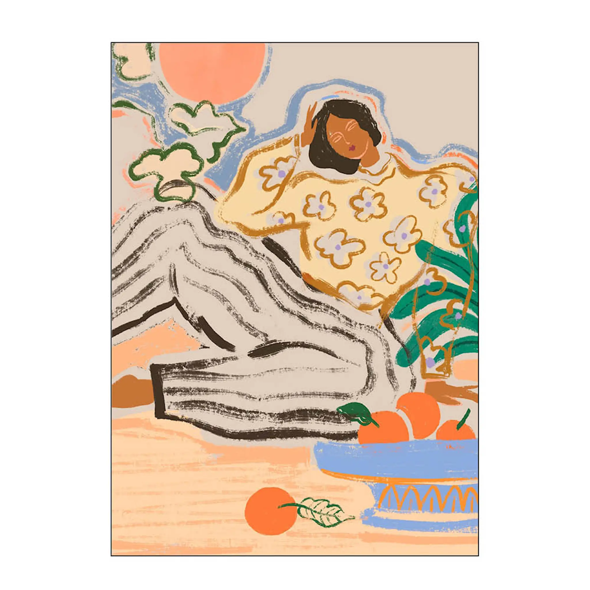 Poster & Frame Arty Guava Juliste 50x70 cm Lazy days
