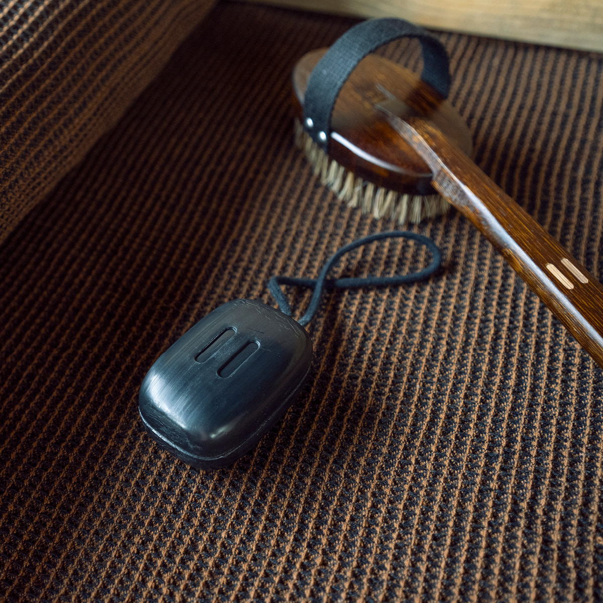 Rento Duschborste av bambu och naturhår 42 cm