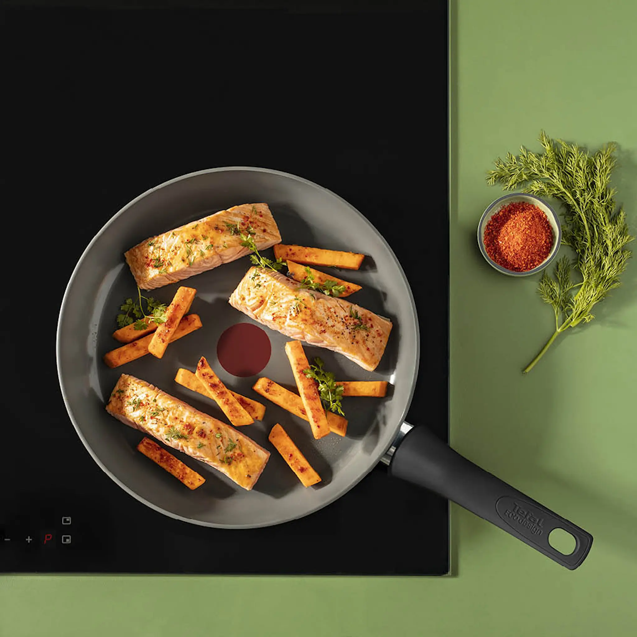 Tefal Reinvent stekpanna 28 cm grå