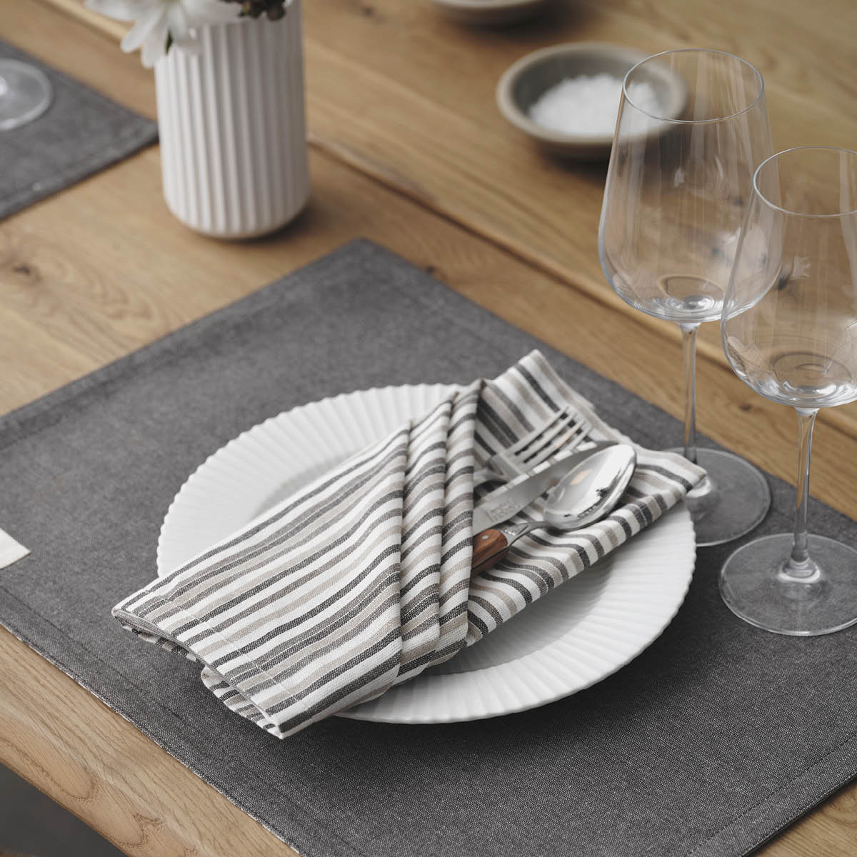 By Mogensen By Mogensen Lautasliina 55x55 cm Small stripes