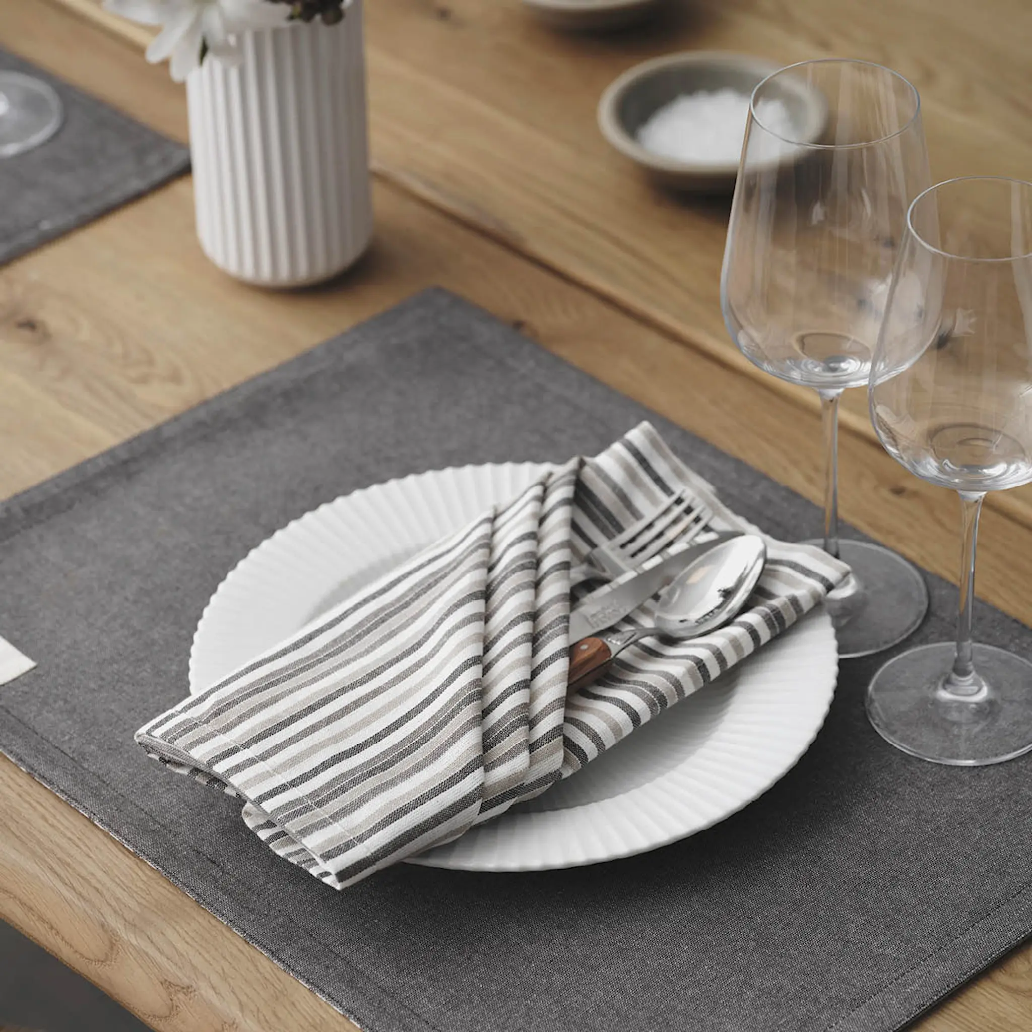 By Mogensen By Mogensen Lautasliina 55x55 cm Small stripes