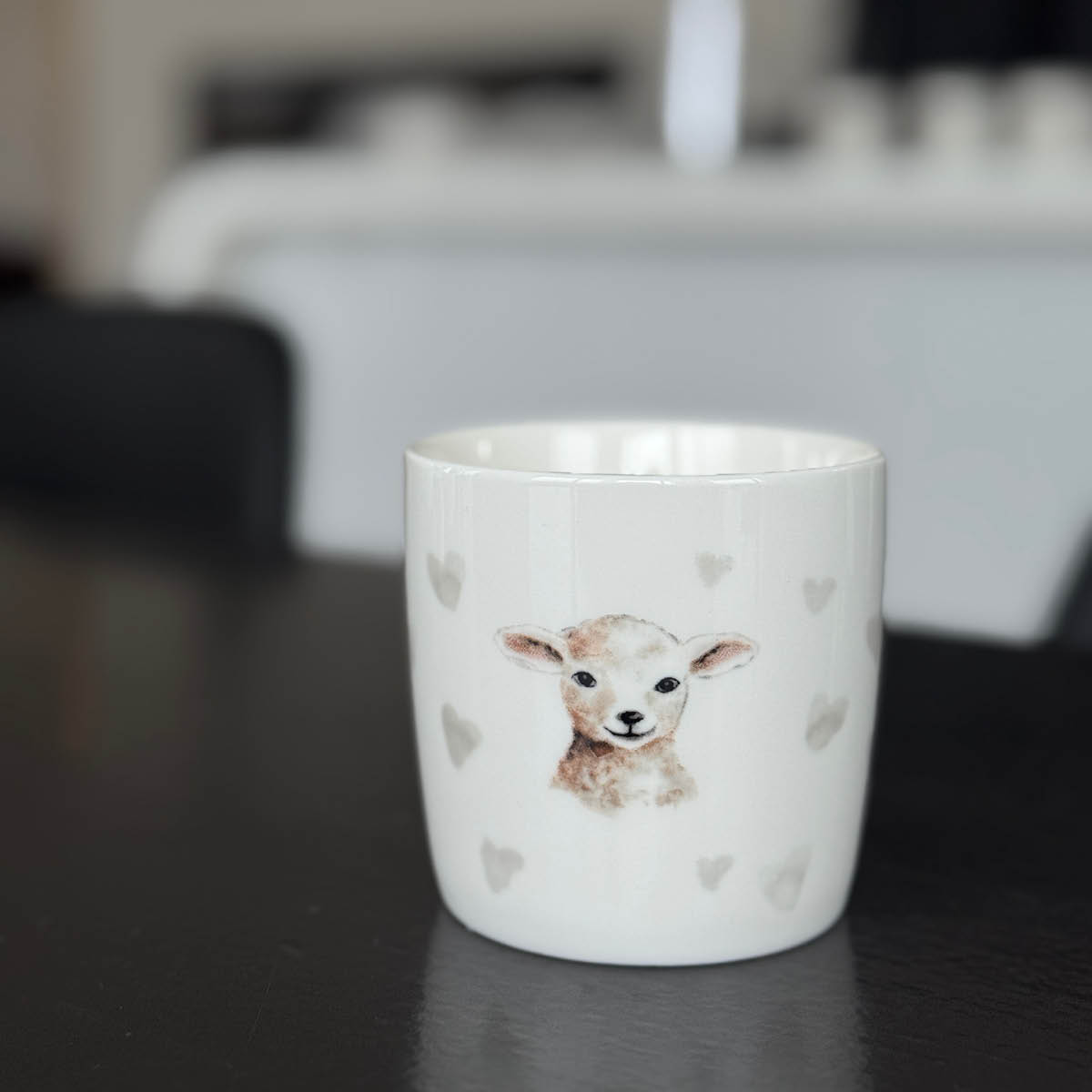 Sögne Home Barnmugg Lamm 25 cl vit