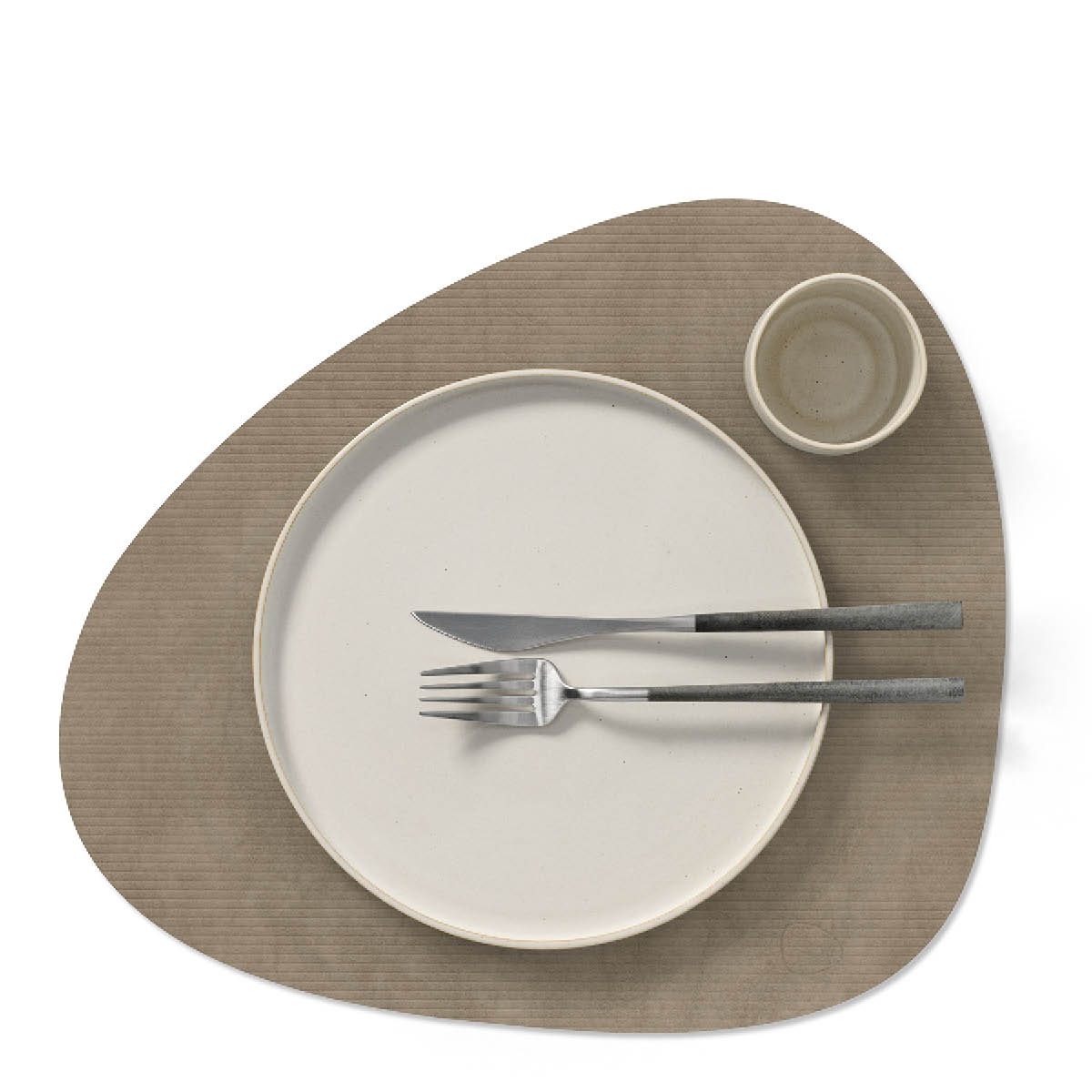 LIND DNA Curve Corduroy bordstablett 37x44 cm nomad grey