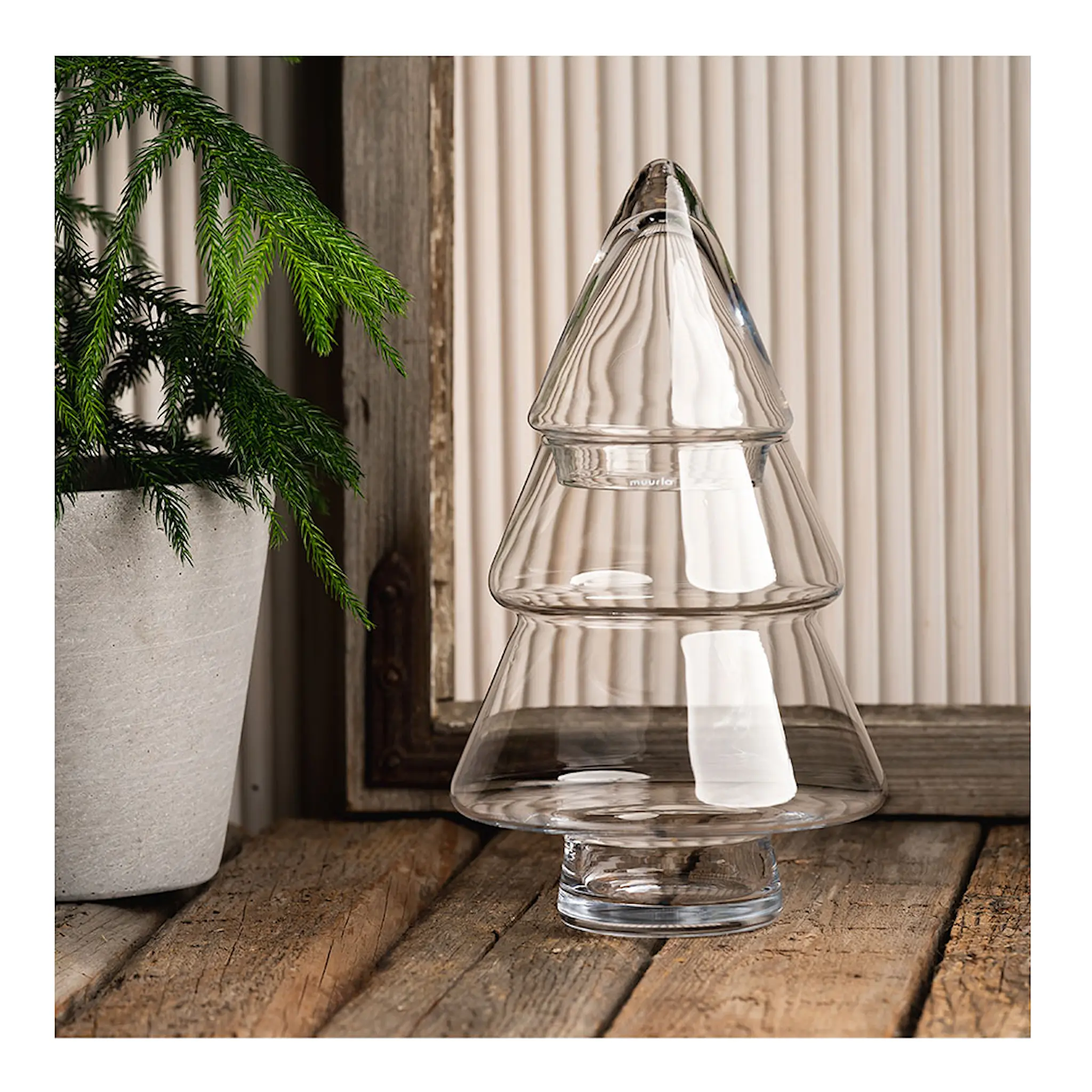 Muurla Glasburk gran 30 cm klar