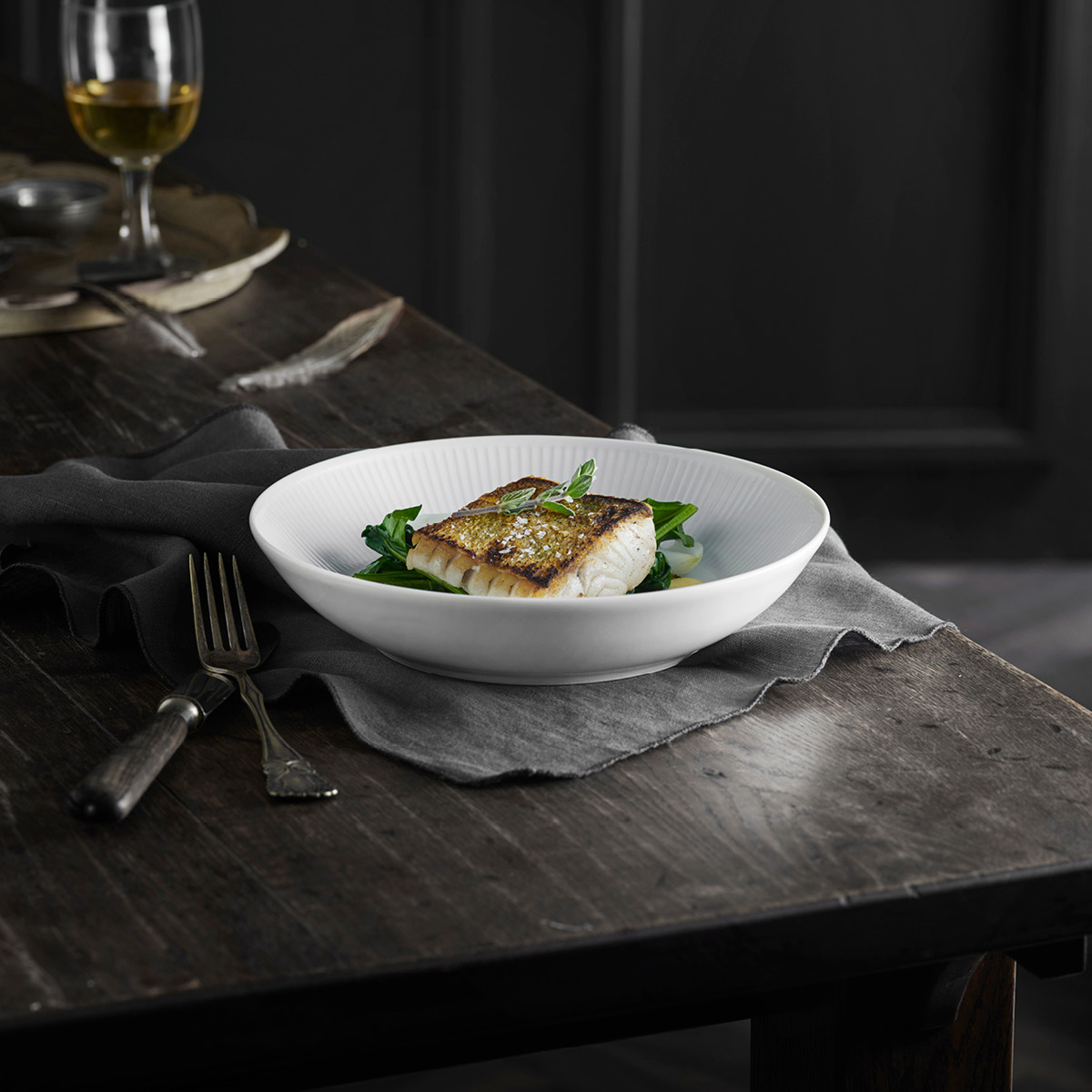 Pillivuyt Plissé Djup Tallrik Pasta/Sallad 20 cm