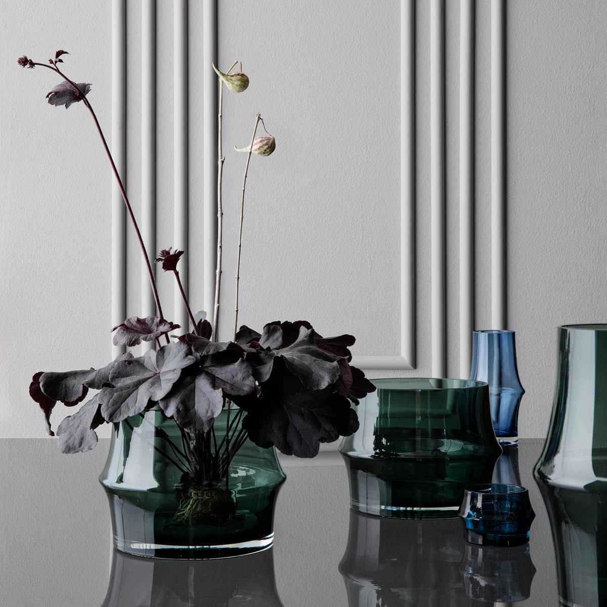 Holmegaard ARC blomsterpotte Ø14,5 cm mørk grønn