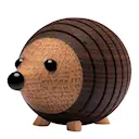 Stick Igelkott träddekoration 4,5 cm thermoask