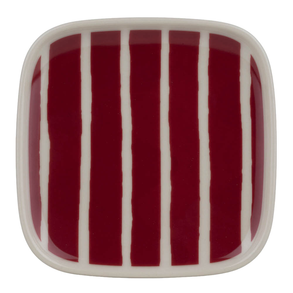 Marimekko - PIccolo Lautanen 10x10 cm Viininpunainen