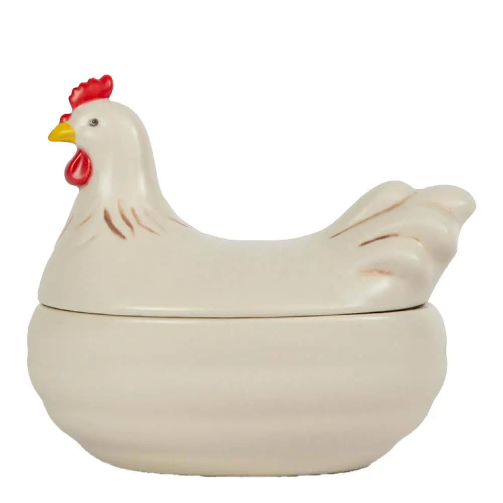 Ellen Kulho kannella 16 cm Valkoinen