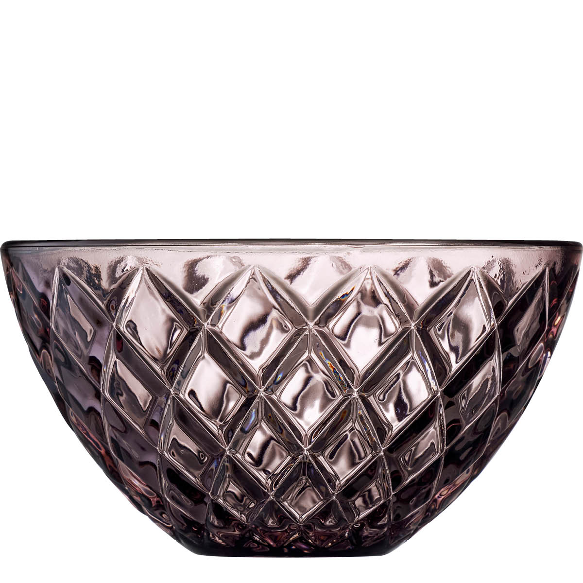 Lyngby Glas Sorrento skål 12 cm 4 stk rosa