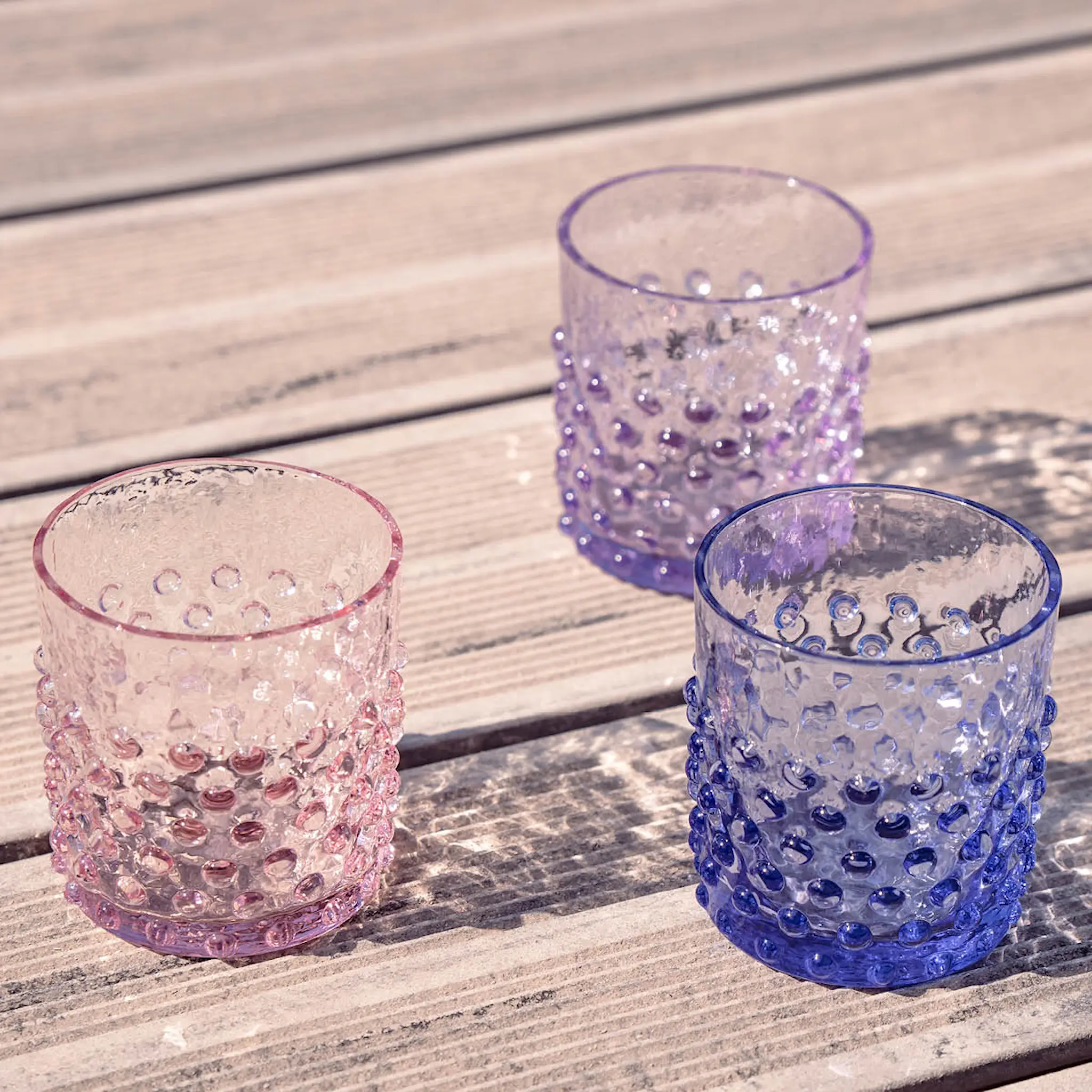 Klimchi Hobnail vattenglas 15 cl lavendel