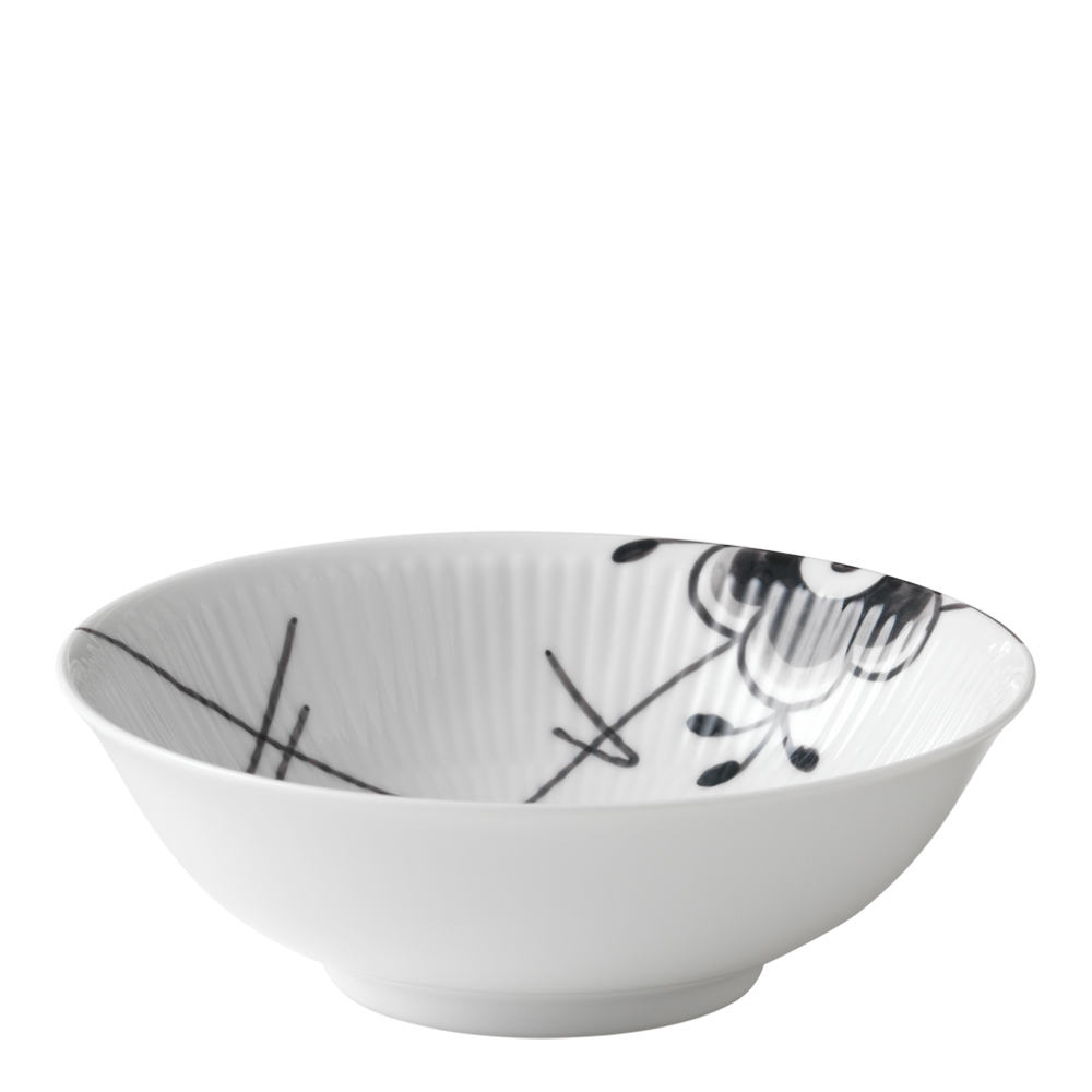 Royal Copenhagen Black Fluted Mega Kulho 16 cm 35 cl