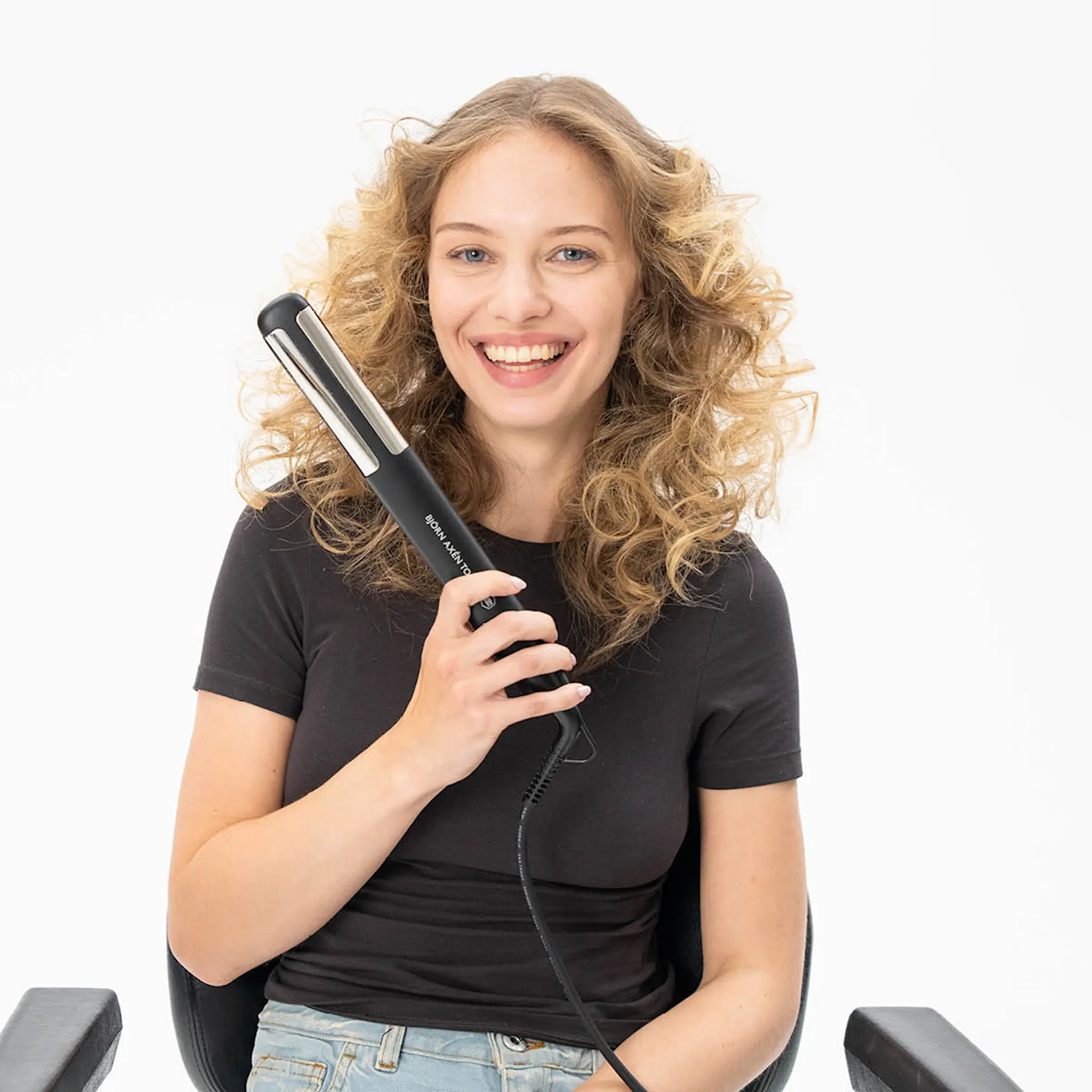 OBH Nordica Björn Axèn Straight & Curl Pro plattång 3128 svart/krom
