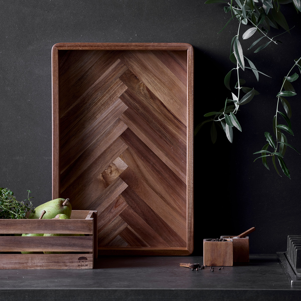 Holm Brett 45,7x30,5x6,3 cm akasietre