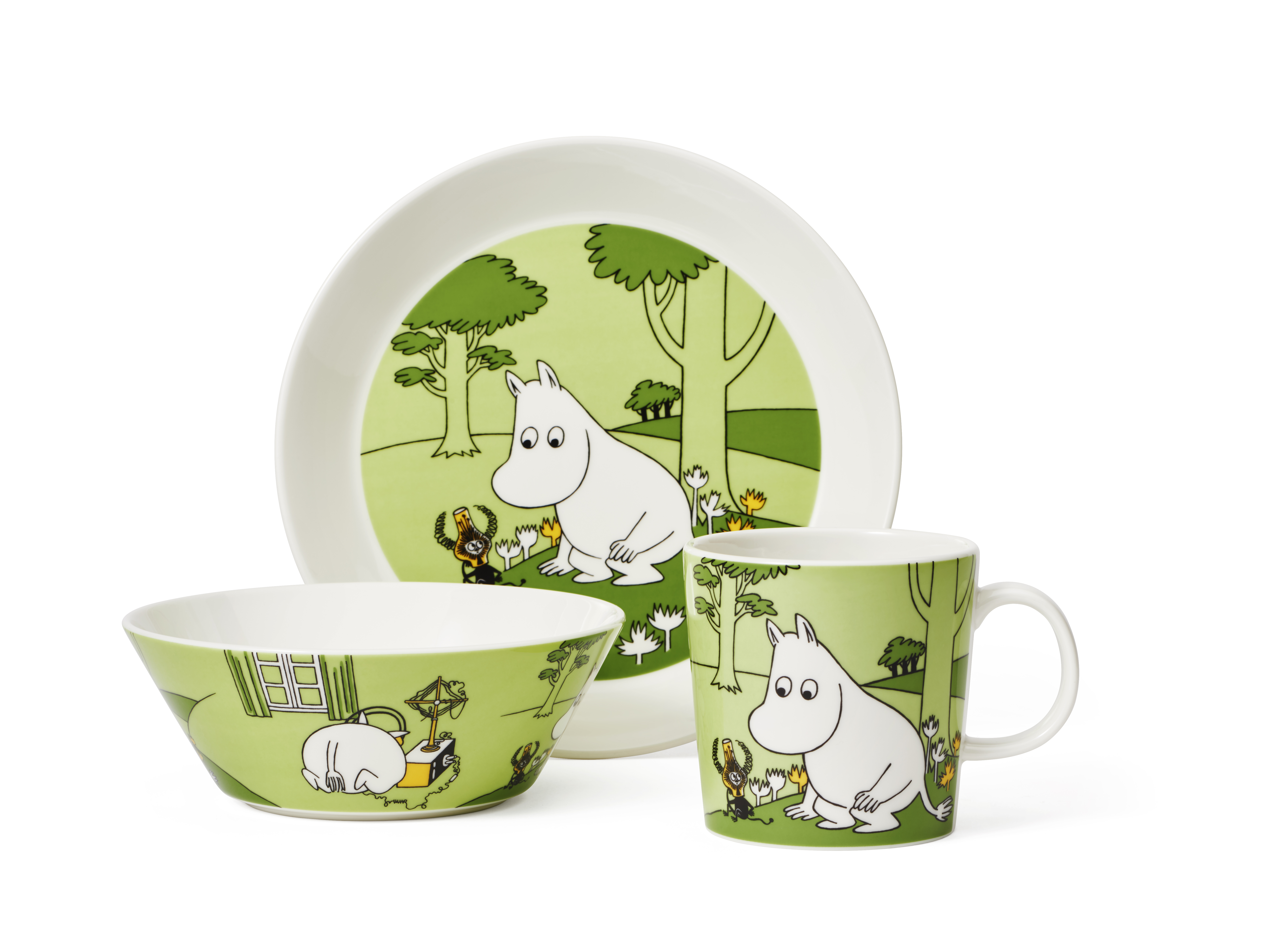 Moomin Arabia Asjett 19 cm Mummi grønn