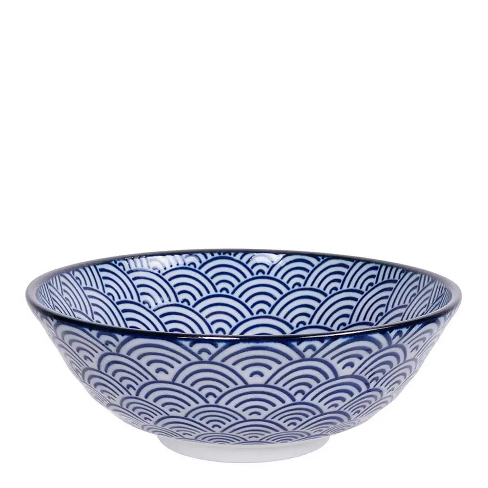Nippon Blue Soba Kulho Wave