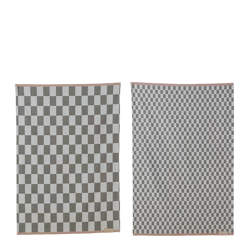Mette Ditmer Mini-Max kjøkkenhåndkle 70x50 cm 2 stk mørk oliven
