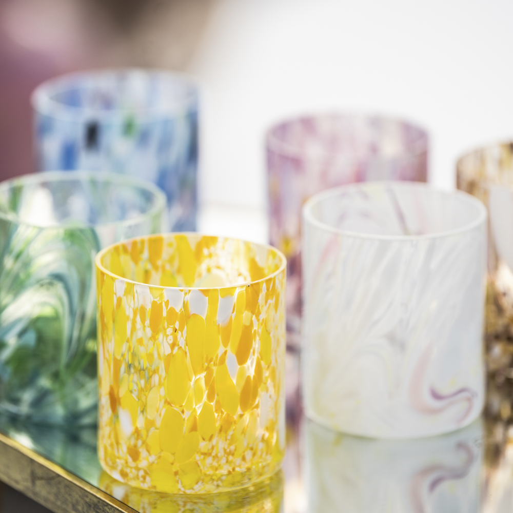 Magnor Swirl Kynttilälyhty 9 cm Valkoinen