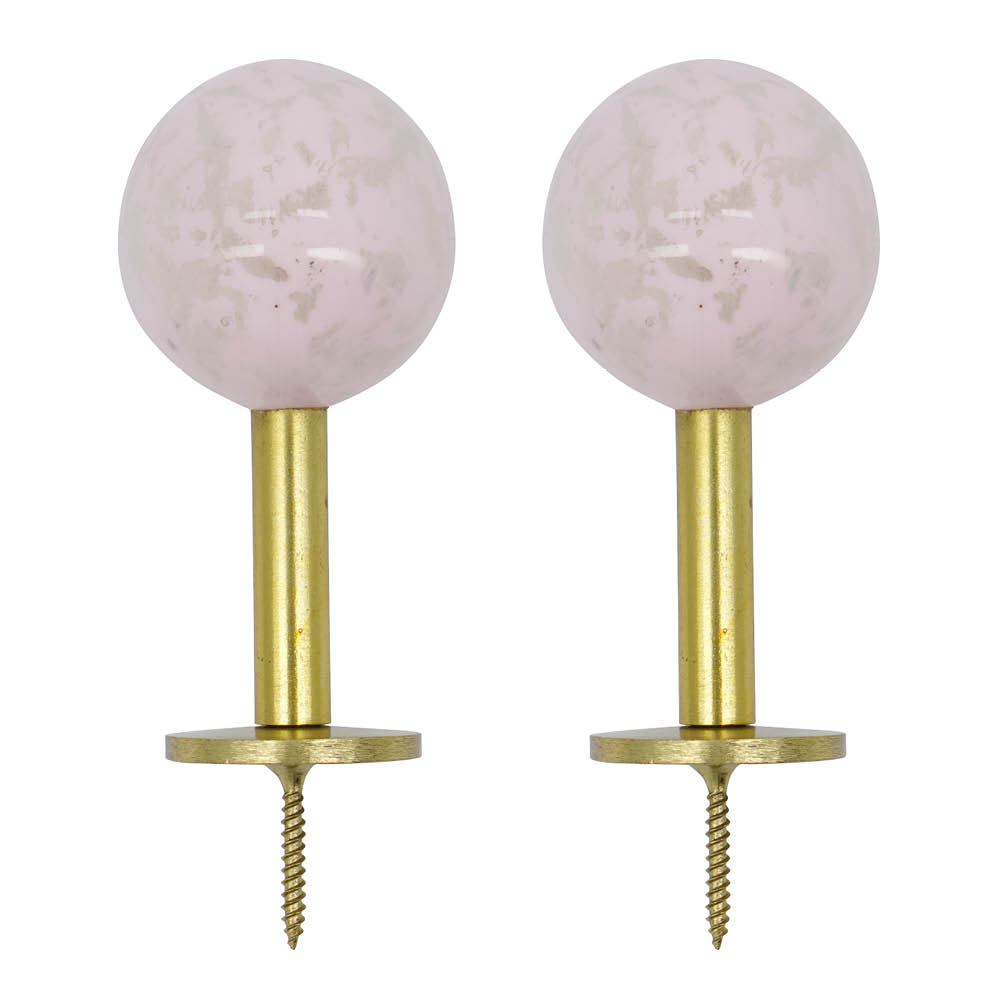 House Doctor Ball väggkrok 8x4 cm 4-pack mässing/rosa