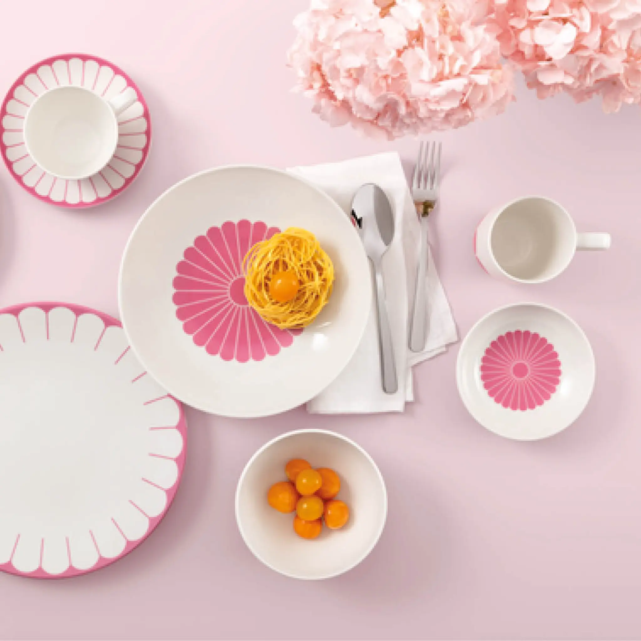 Villeroy & Boch Fleur cassis fat till kaffekopp 14,8 cm rosa