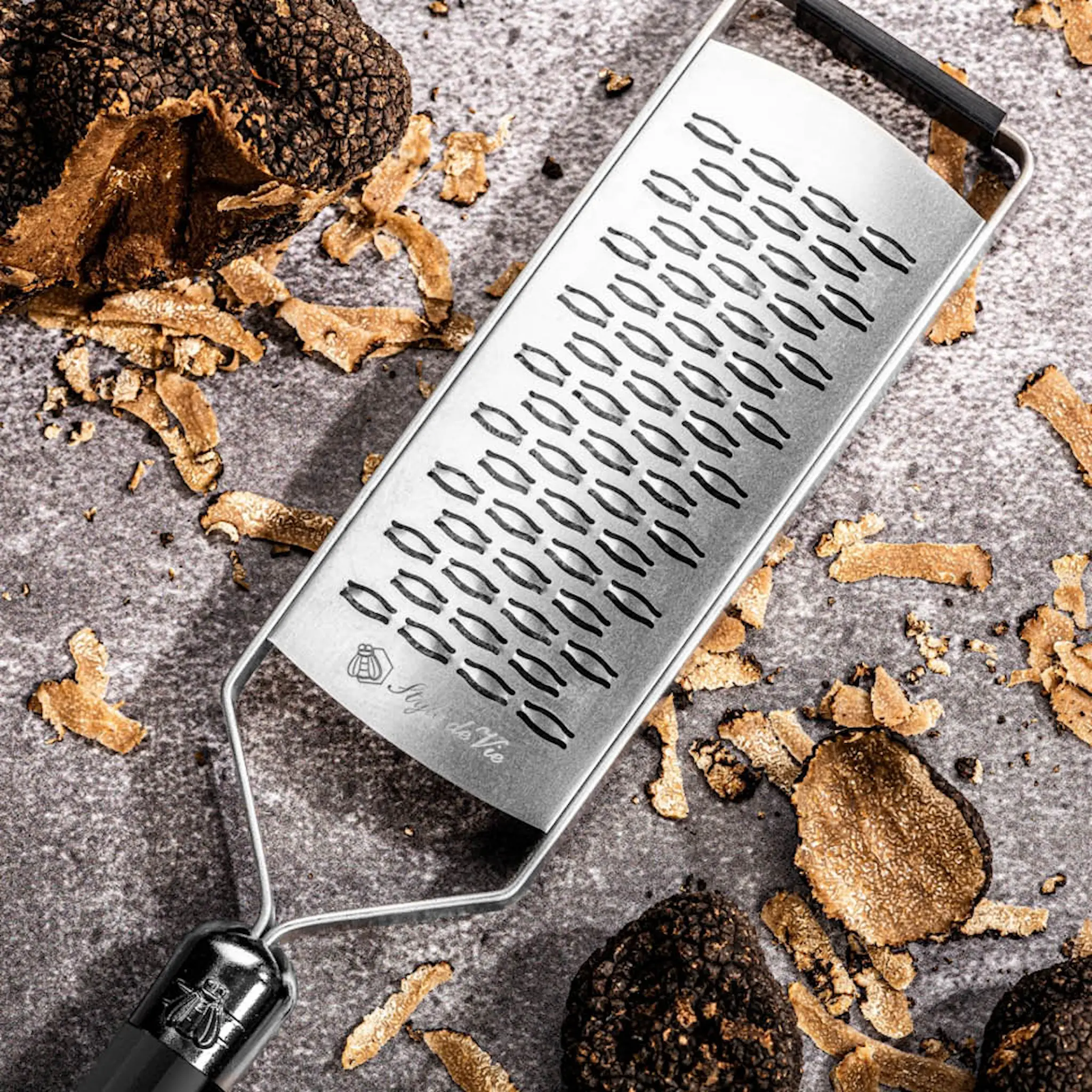 Laguiole Style de Vie Rivjärn räfflat 34,8 cm svart