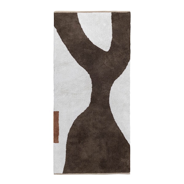 Figura golvmatta 150x70 cm brun