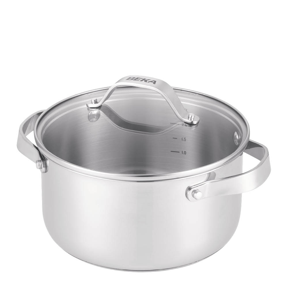 Beka Cicla gryta med lock 2,8 L 20 cm stål