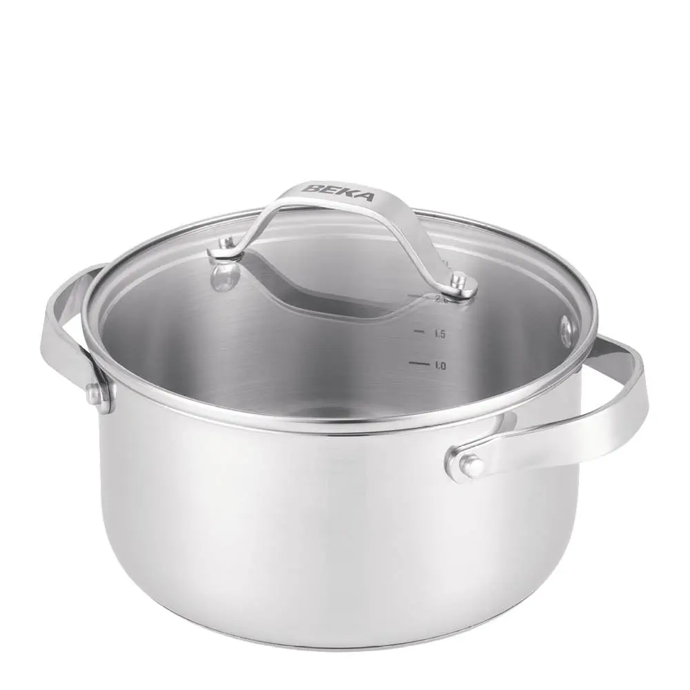 Cicla gryte med lokk 2,8L 20 cm stål