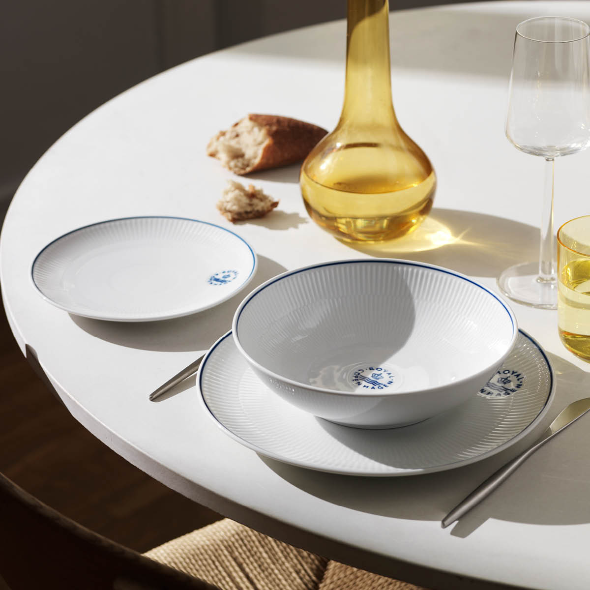 Royal Copenhagen Blueline tallerken coupe 27 cm