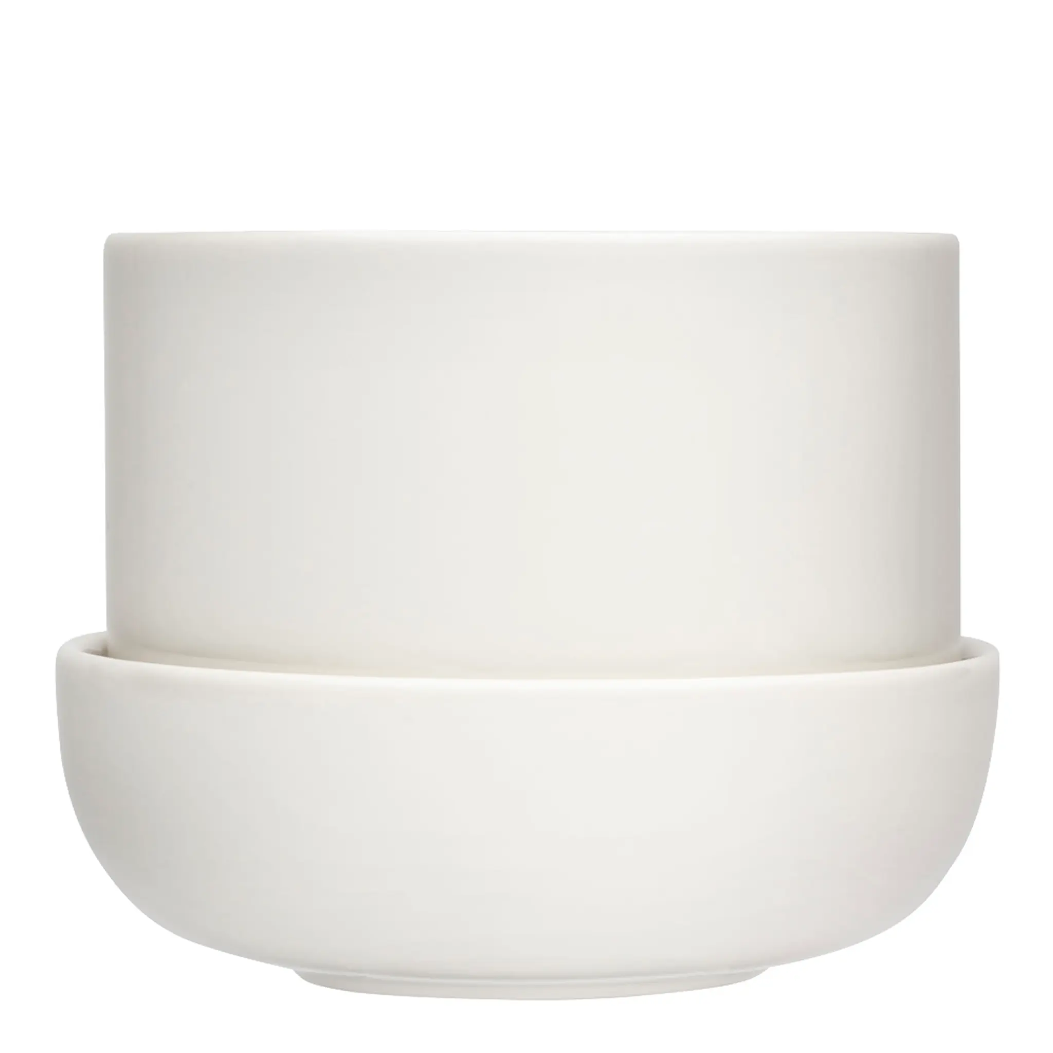 iittala Nappula Kruka med Fat 17x13 cm Vit