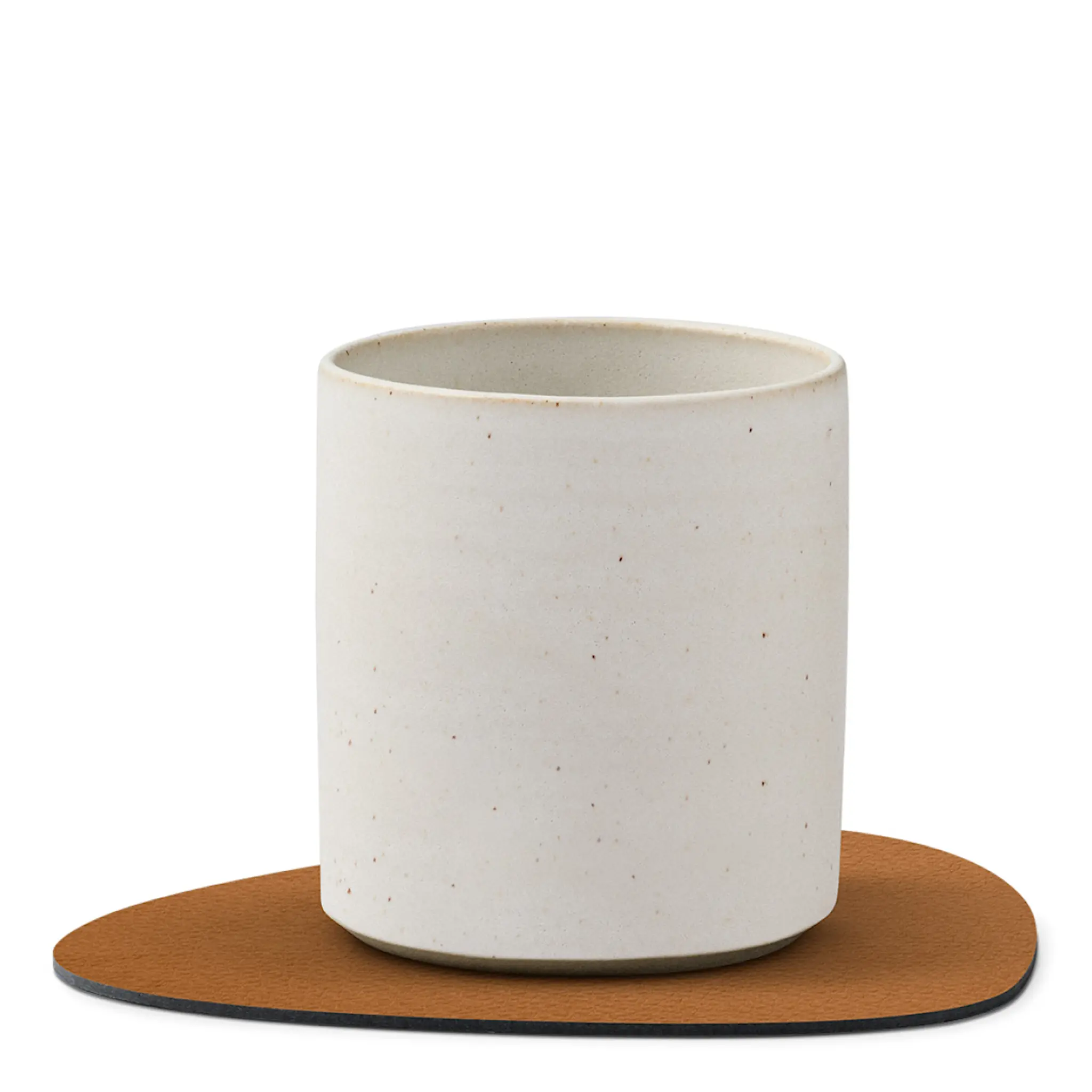 LIND DNA Leather Serene Curve Glasunderlägg 11x13 cm Nature