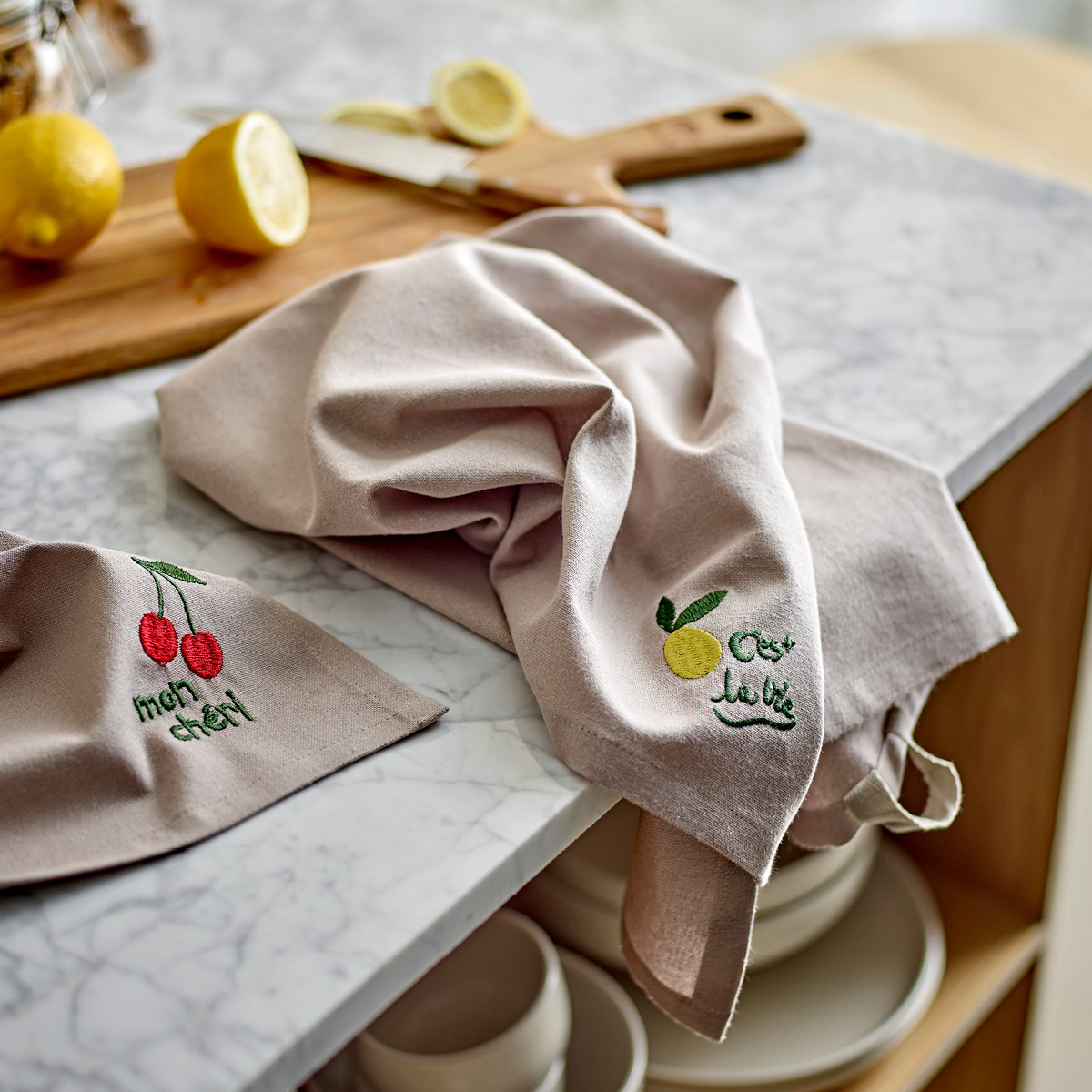 Södahl Bistro kjøkkenhåndkle 50x70 cm 2 stk green