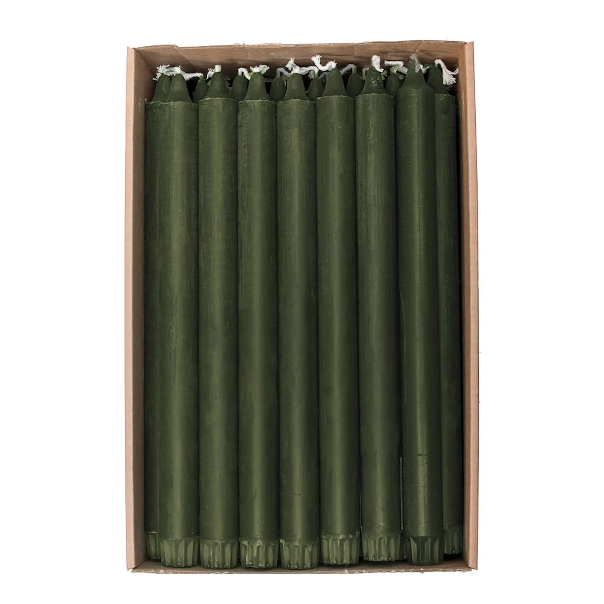 Edelweiss EKO Kronljus stearin 2,2x28 cm 1-pack djup skogsgrön