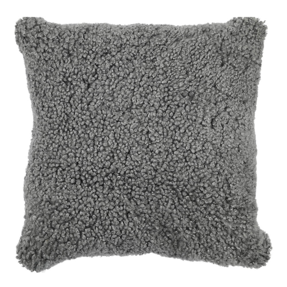 Natures Collection Pute new zealand saueskinn kort ull 40x40 cm Grey